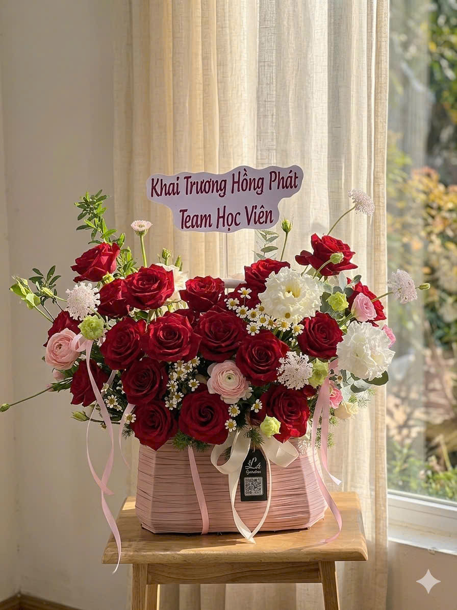 Giỏ hoa chúc mừng